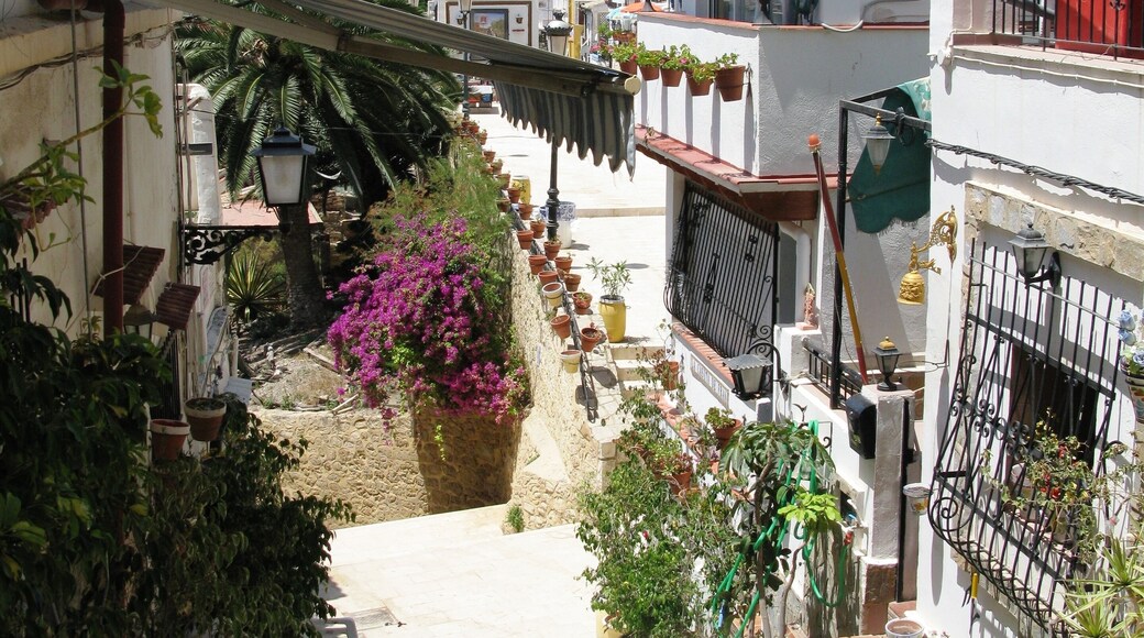 The Pueblo in Alicante is a colourful route to a great view above.