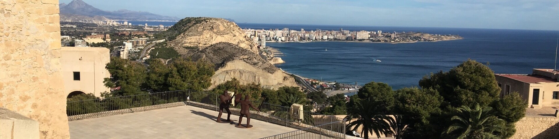 Family trip to Alicante in Spain. New Year’s Day, sunny and warm.