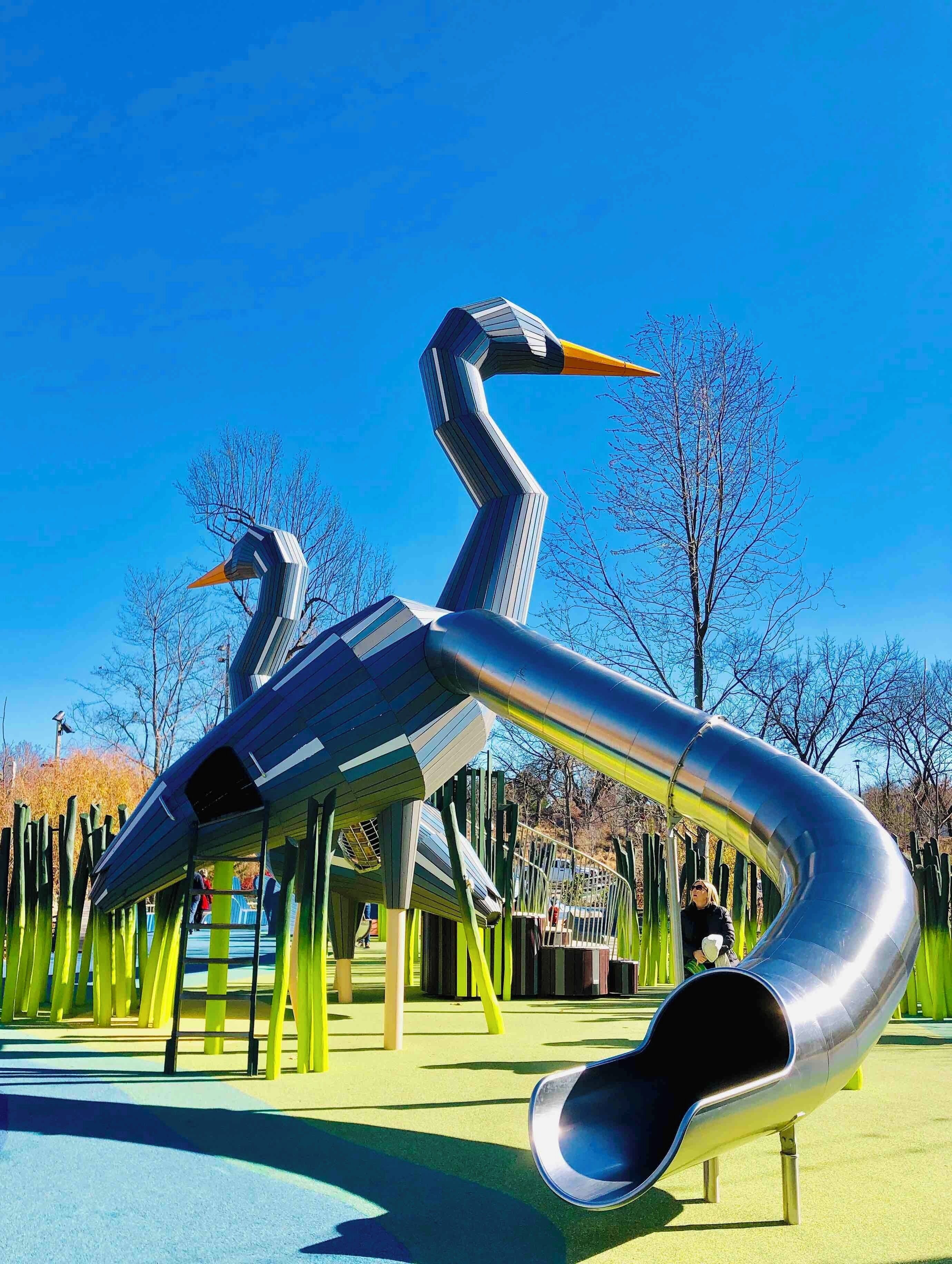 A nice 100 acres interactive park donated by the Kaiser family in Tulsa.