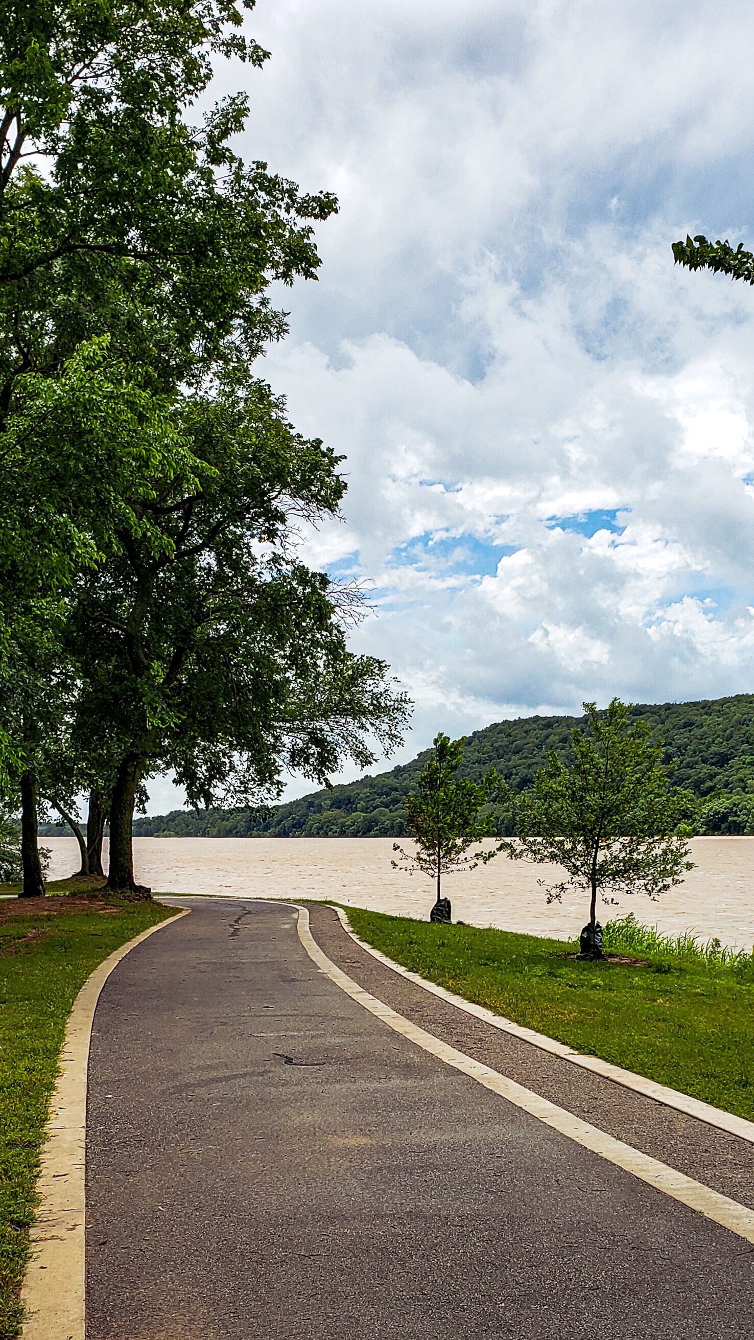 Another photo of this beautiful trail, it was the calm before the storm, the river was about to get flooded.