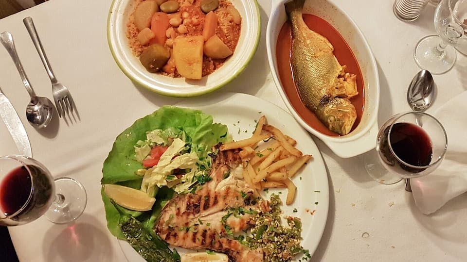 Looks like nothing special from the outside but with a classic interior, huge menu, great service, excellent seafood and a nice wine list, you can have a real feast here for around $20 for 2 people.
#greatfood #tunisrestaurant #eatingaroundtheworld
