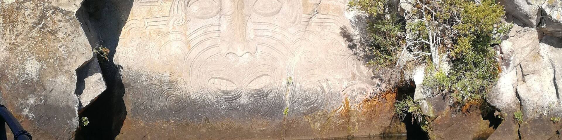 Maori Rock Carvings