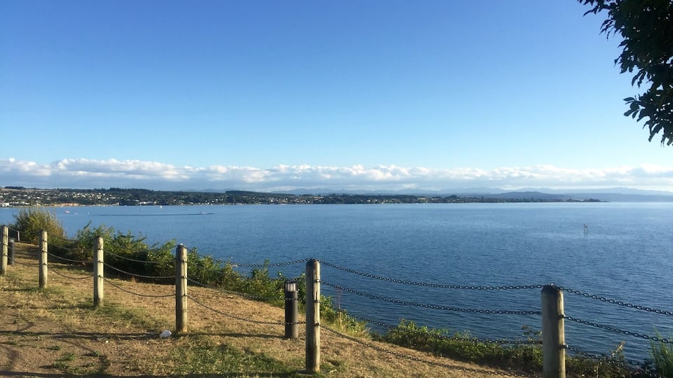 A view of the beautiful Lake Taupo from the main part of town
#blue