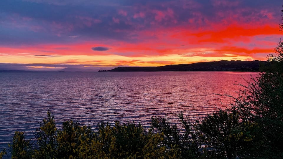 Sunset in Taupō 😍🌅