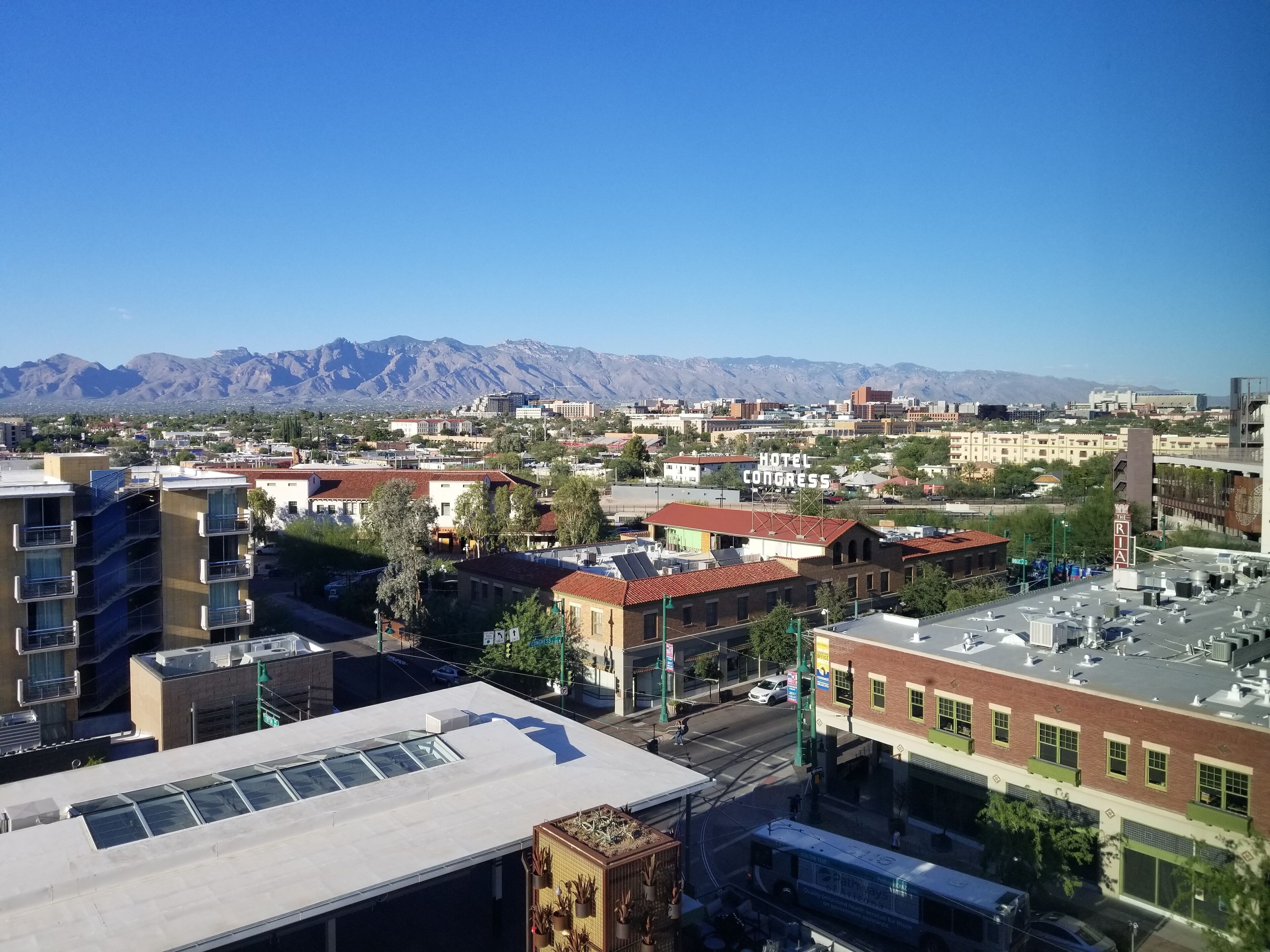 Downtown Tucson with a great view of the mountains in the background. #LifeAtExpedia