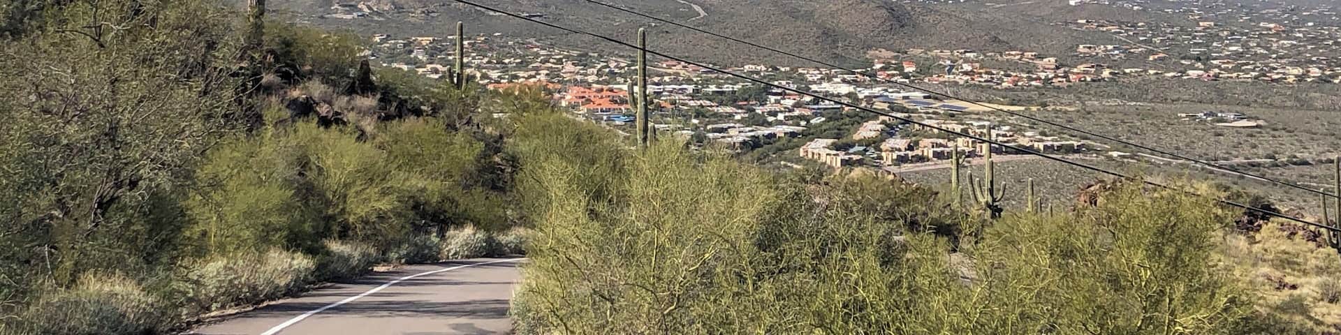 Moderately strenuous paved hike with awesome views of Tucson and surrounding areas as the payoff.