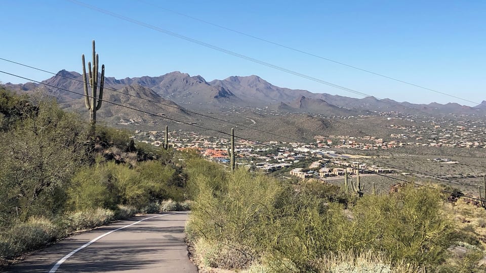 Moderately strenuous paved hike with awesome views of Tucson and surrounding areas as the payoff.