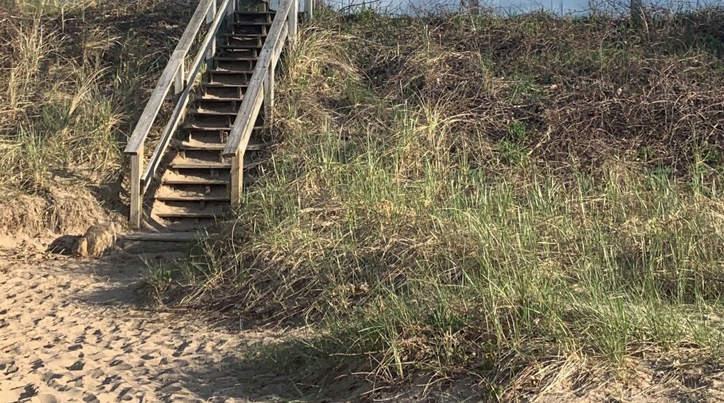 One of our favorite drives in Michigan where you can see Lake Michigan on both sides of you. The Lighthouse is the gold at the end of the rainbow.