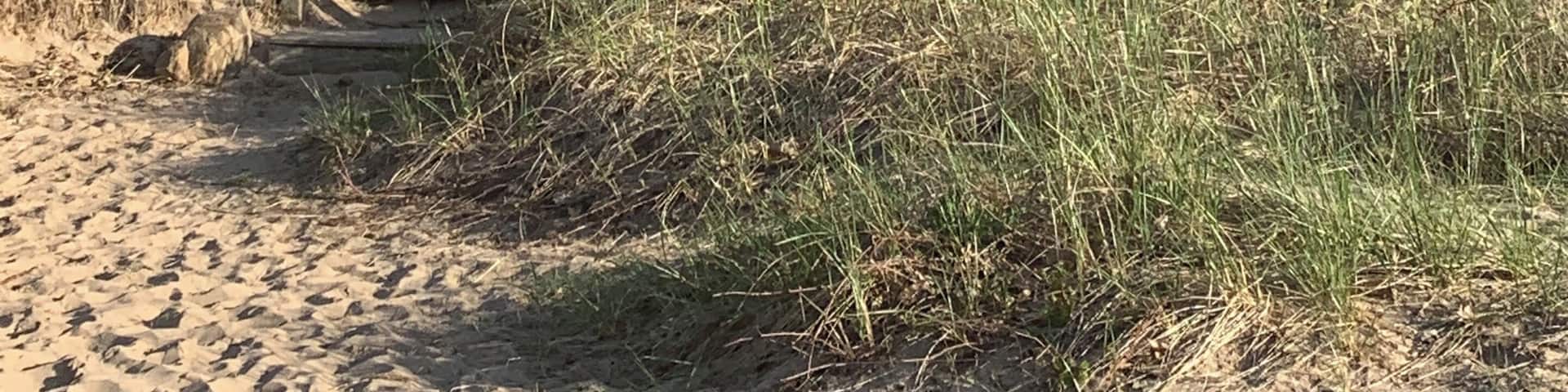 One of our favorite drives in Michigan where you can see Lake Michigan on both sides of you. The Lighthouse is the gold at the end of the rainbow.