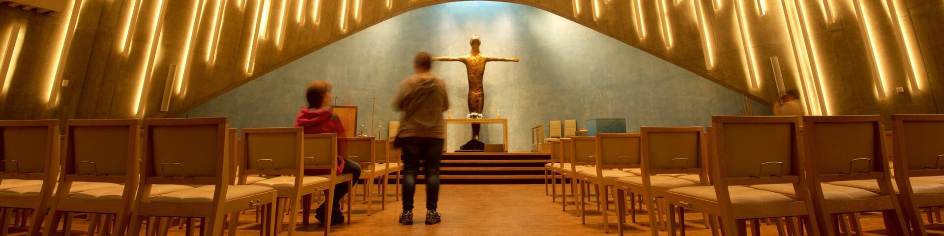 Alta showing religious elements, interior views and a church or cathedral