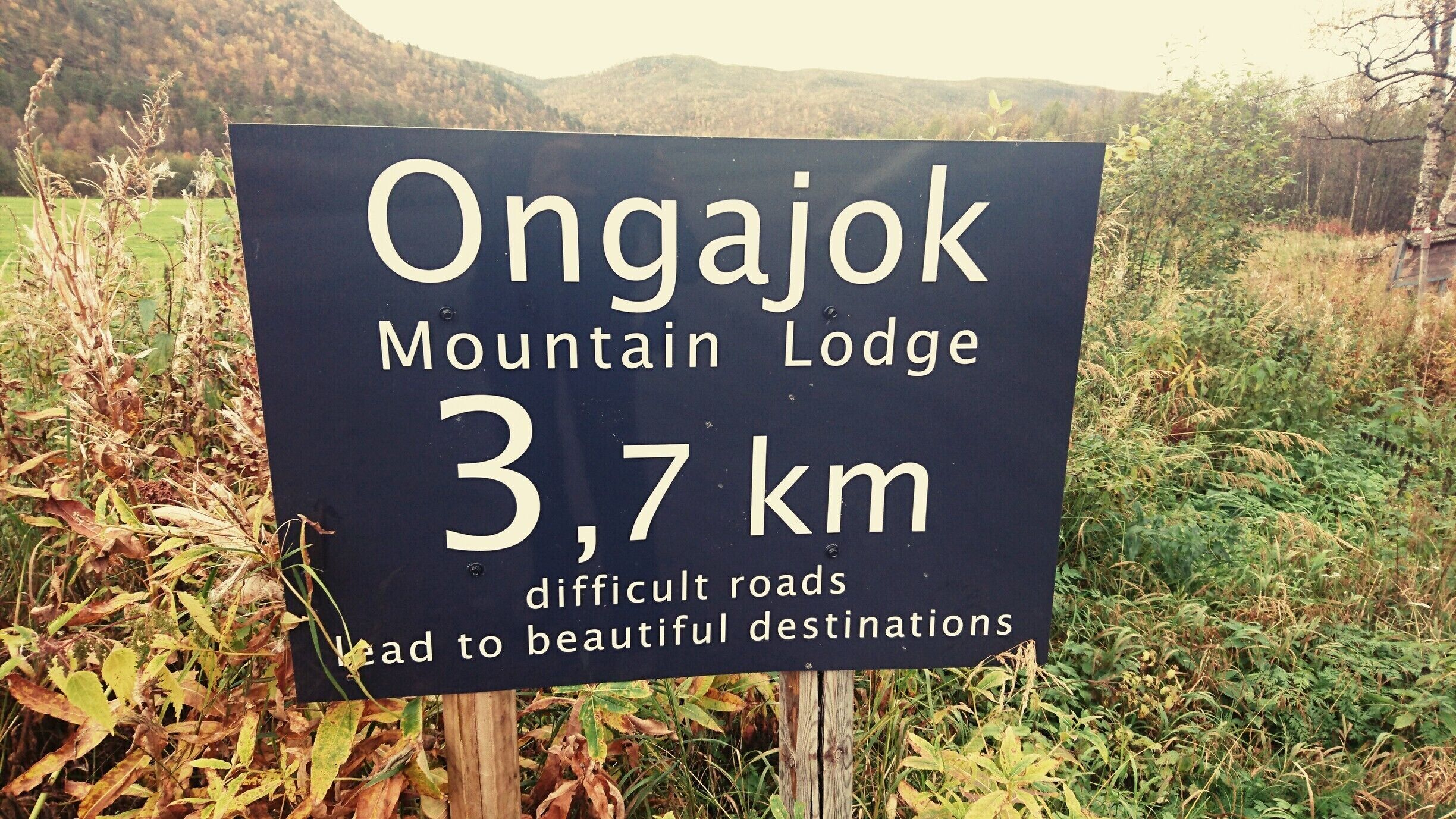 Not much else to say about the message here.....except that it was a very pothole filled road🙂