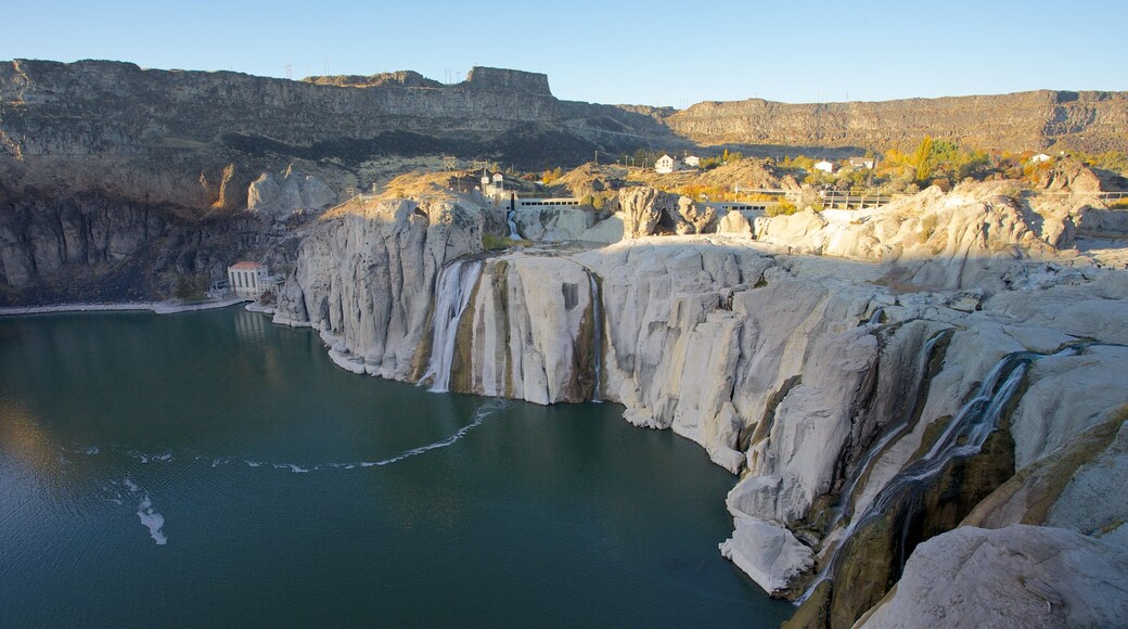 Twin Falls featuring a gorge or canyon and a river or creek