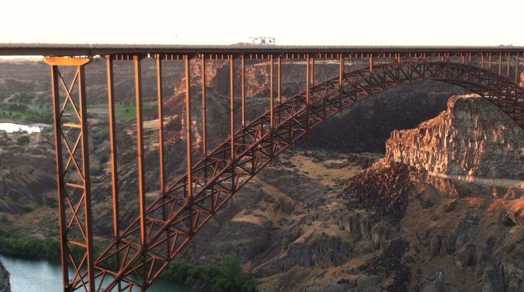 Bridge crossing the Snake River. Beautiful view! #lifeatexpedia #river #green