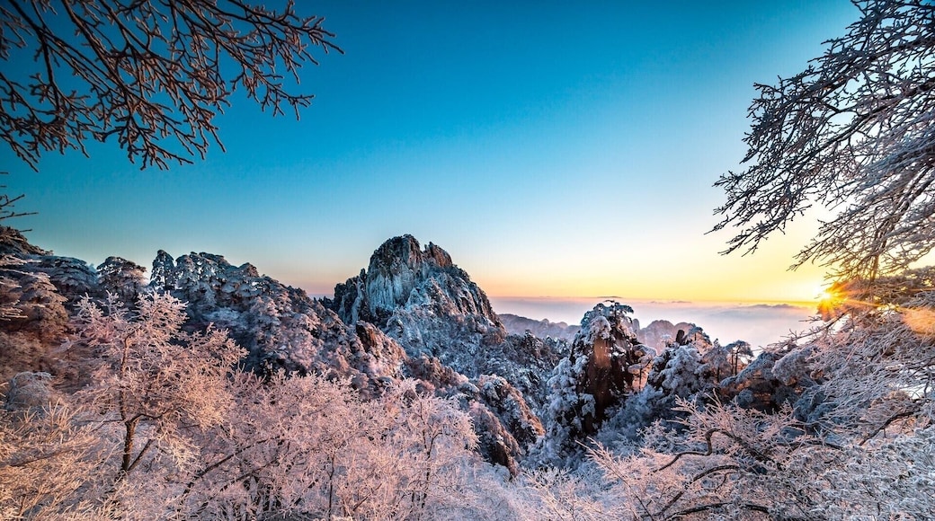 Dawn 旭日东升 II 黄山 Huangshan-China 旭日东升,黄山如同翻开了一幅精美绝伦的画卷,登顶观览堪比人间仙境。