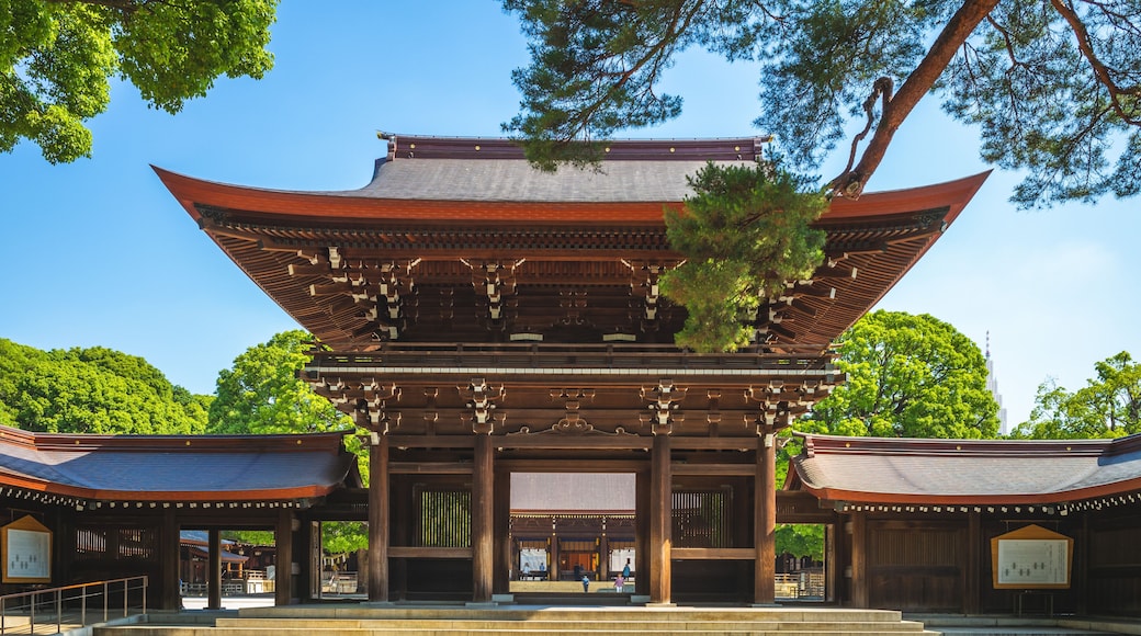 Main Hall of Meiji Shrine in Tokyo, japan