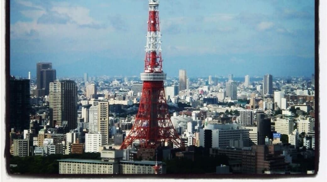 View from the hotel - Tokyo Tower. 2012年8月12日。夏休み。