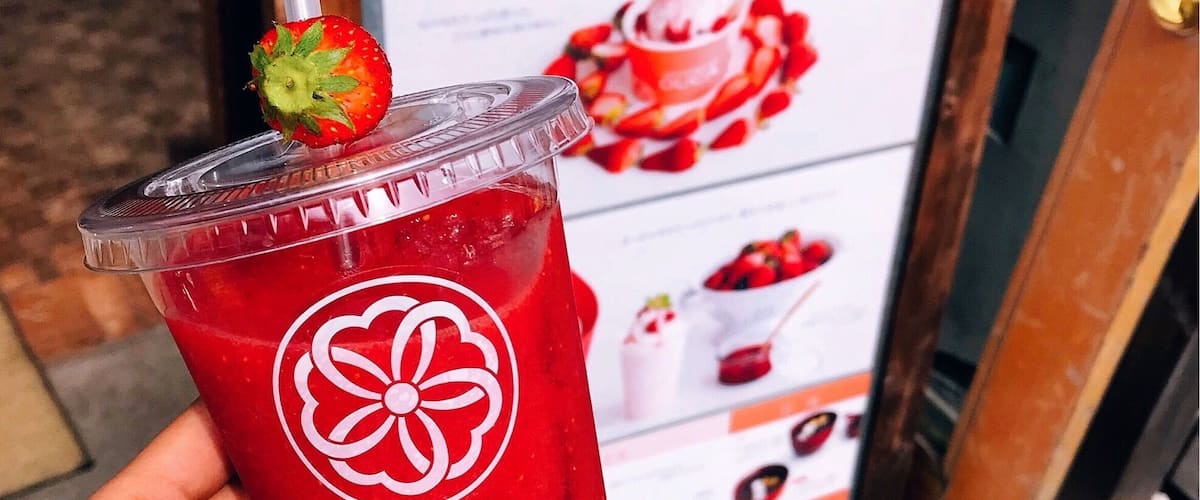 Spring has come♪
strawberry juice!今日は時間なかったから今度は団子アイスだなん(๑• ω •๑)