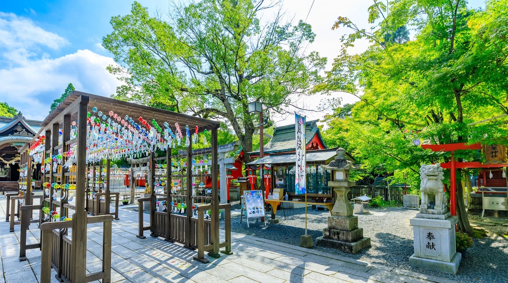 夏の琴崎八幡宮 風鈴祭り 山口県宇部市 Kotozaki Hachimangu Shrine in summer. wind chime festival. Yamaguchi Pref, Ube City.