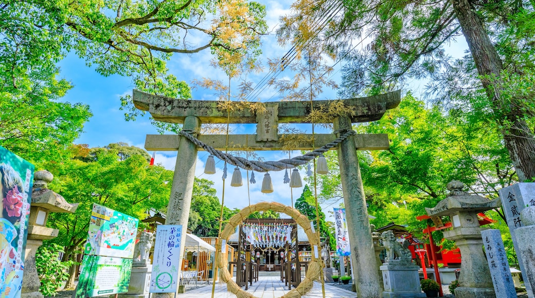 夏の琴崎八幡宮 山口県宇部市 Kotozaki Hachimangu Shrine in summer. Yamaguchi Pref, Ube City.