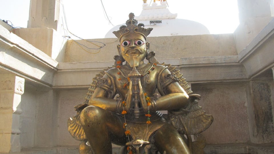 Garur statue - mythological bird and consort of Lord Vishnu