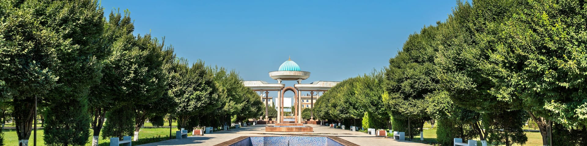 Jalal ad-Din Mingburnu Park in Urgench, Uzbekistan