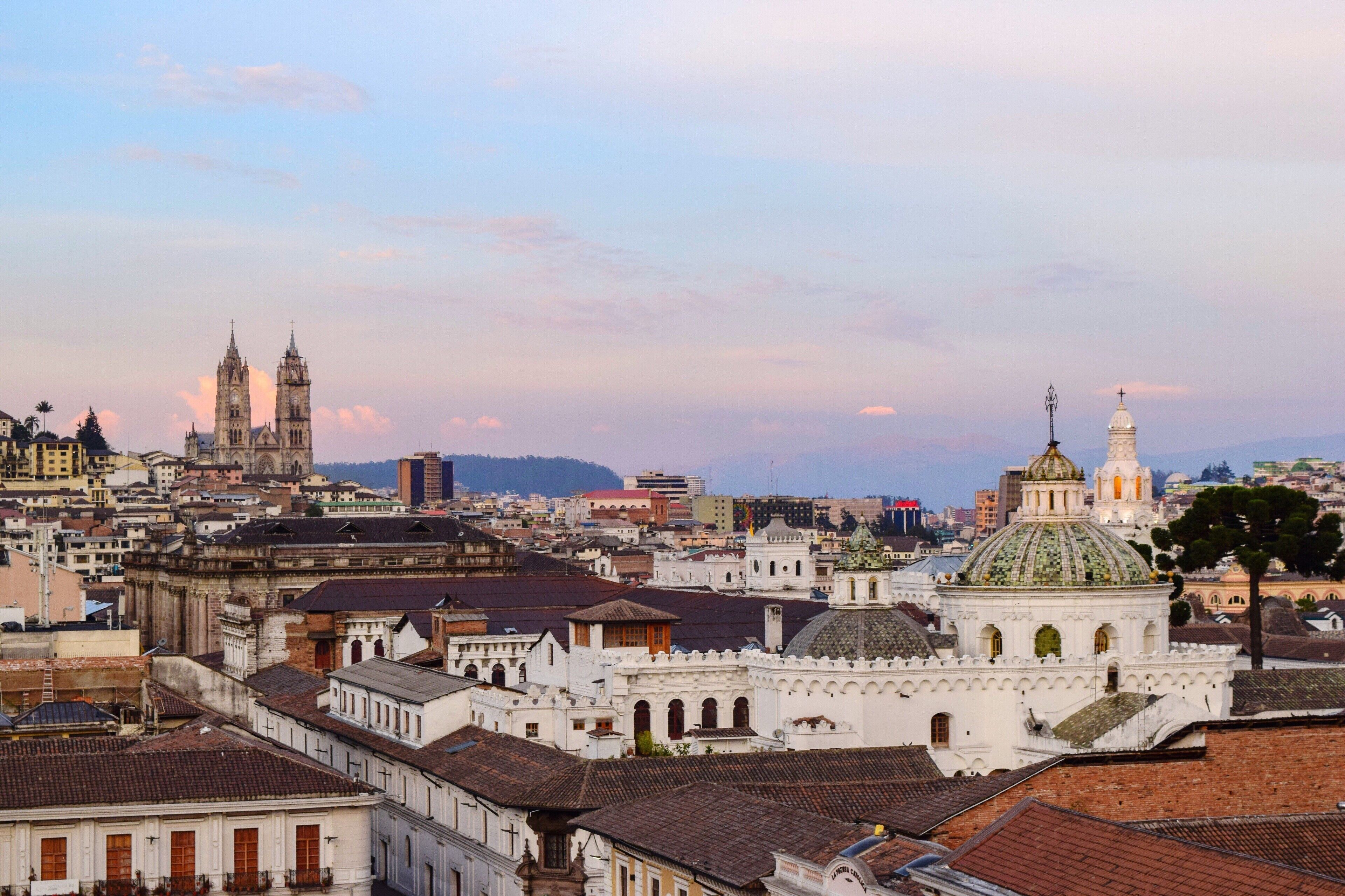 For the best view of Quito from above head to the rooftop bar at Casa Gangotena. I recommend going just before sunset and trying one of the hotel's local specialty cocktails.  #LifeAtExpediaGroup