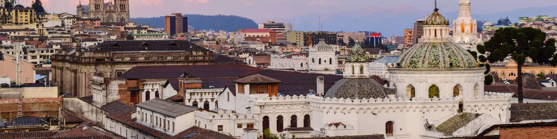 For the best view of Quito from above head to the rooftop bar at Casa Gangotena. I recommend going just before sunset and trying one of the hotel's local specialty cocktails. #LifeAtExpediaGroup