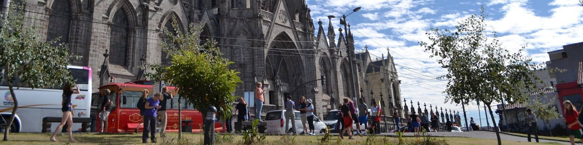 La Basilica--The basilica cathedral of Quito is one of the largest churches in Ecuador. The different architecture carvings on the church are representing different fauna of Ecuador.
