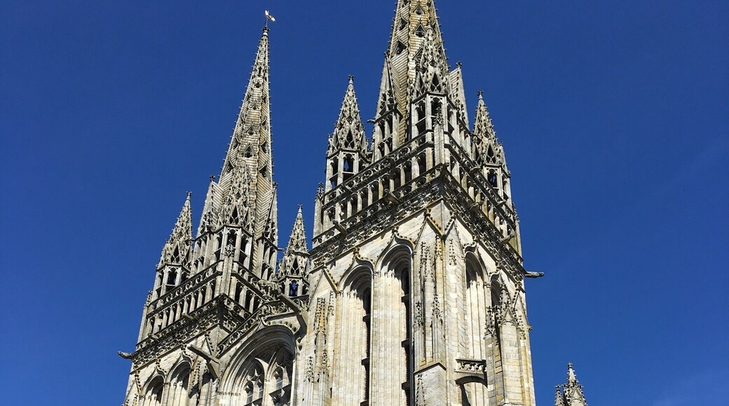 This cathedral is amazing in Quimper, Brittany France