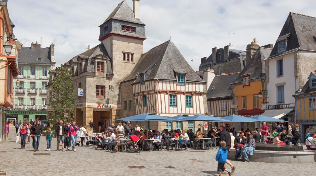 The old historical town of Quimper, plenty of boutique shops to be found while strolling round the cobbled streets.