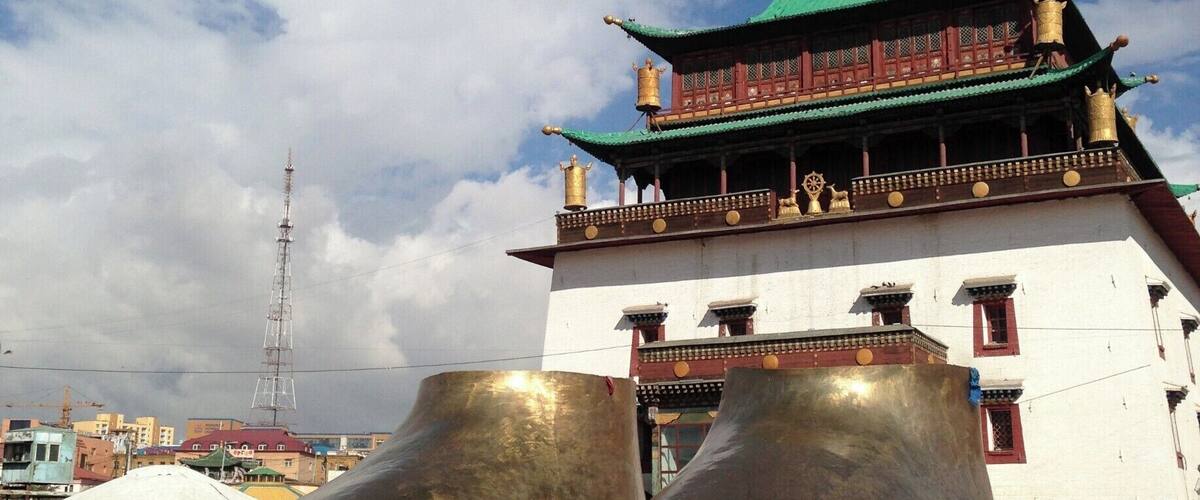 These are the feet of a huge buddha that will be constructed on the outskirts of UB. It will be part of a massive complex for the buddhist religion. #buddha