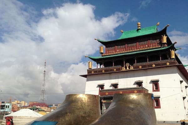 These are the feet of a huge buddha that will be constructed on the outskirts of UB. It will be part of a massive complex for the buddhist religion. #buddha