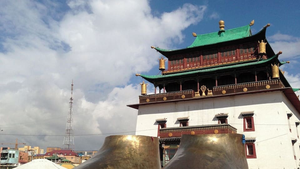 These are the feet of a huge buddha that will be constructed on the outskirts of UB. It will be part of a massive complex for the buddhist religion. #buddha