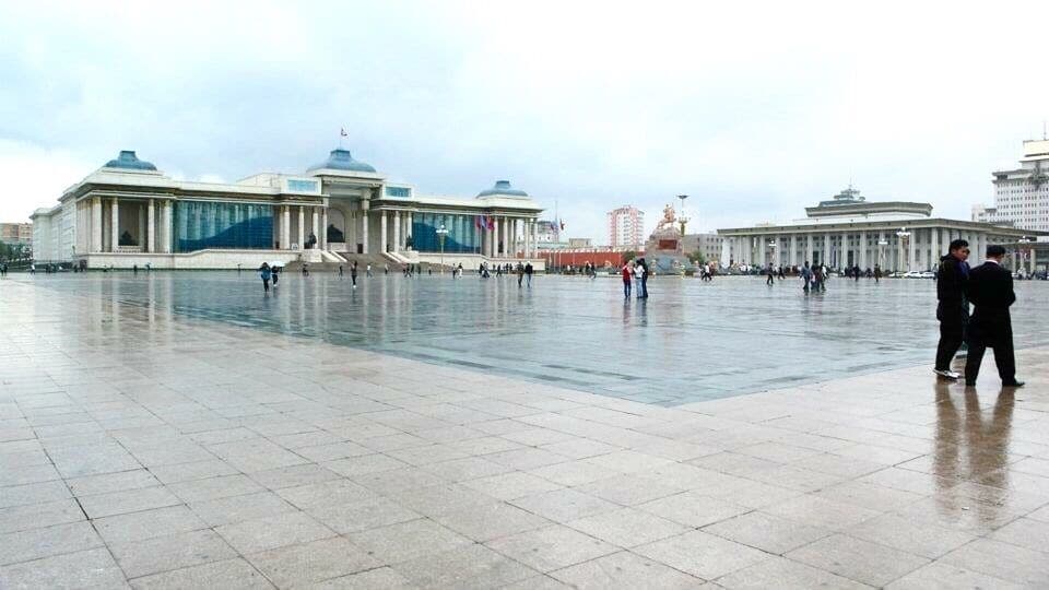 Sükhbaatar Square (Mongolian: Сүхбаатарын талбай, pronounced Sükhbaatariin Talbai) is the central square of Ulaanbaatar, Mongolia. It is named after and features an equestrian statue of Damdin Sükhbaatar, one of the leaders of Mongolia's 1921 revolution. The statue is located directly in front of the Saaral Ordon (Government Palace).

Source: Wikipedia

#architecture

