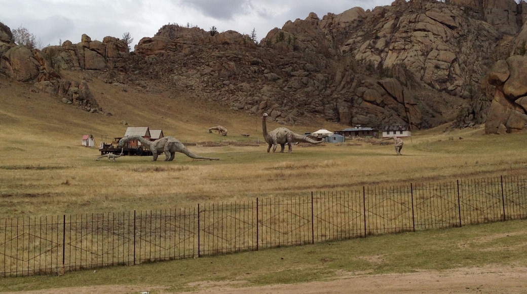 I hope those dinosaurs can't climb fences!