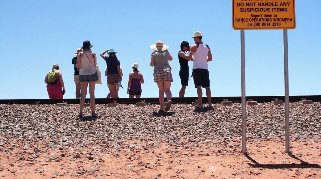 Woomera is in the nuclear danger zone. A bit bizarre that you visit a salt lake and see these creepy warning signs.