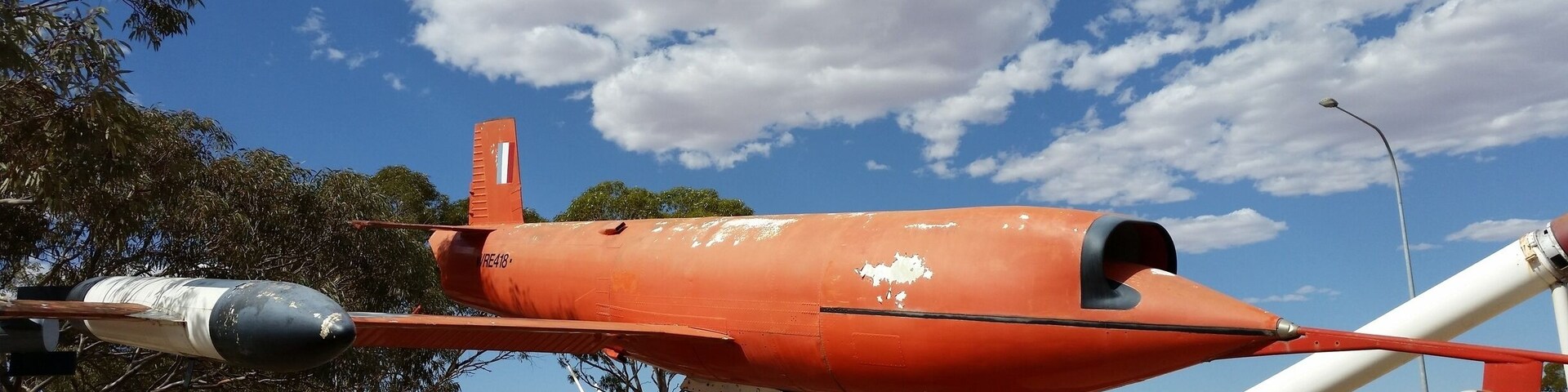Thunderbirds are go!
1960s era Jindvik drone-on-a-stick at the Woomera rocket park. A fascinating place, the Woomera rocket park celebrates and commemorates Australia's little-known air and space research and development programs of the 1960s and 70s.