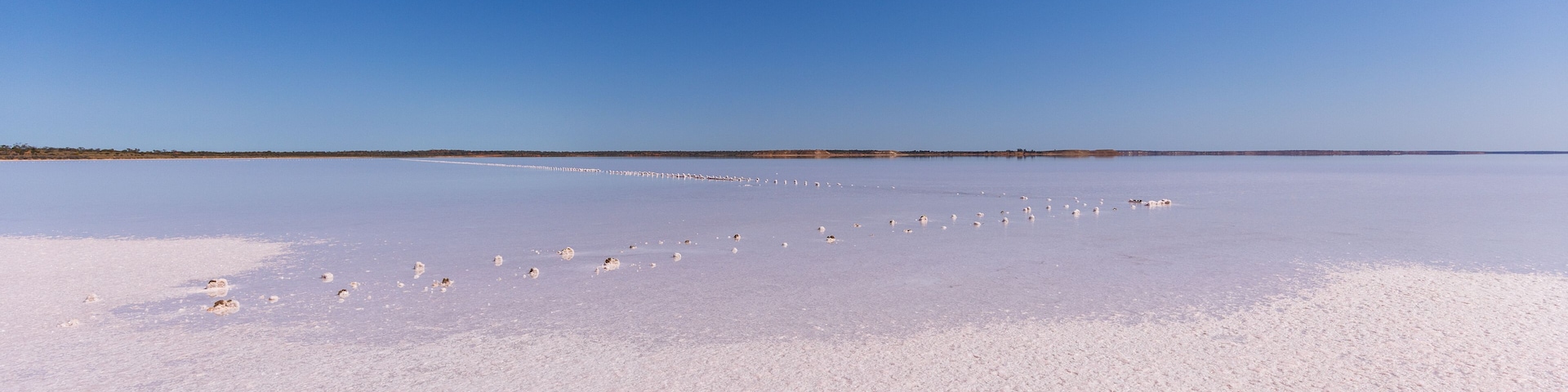 View of Hart Lake near Woomera, South Australia