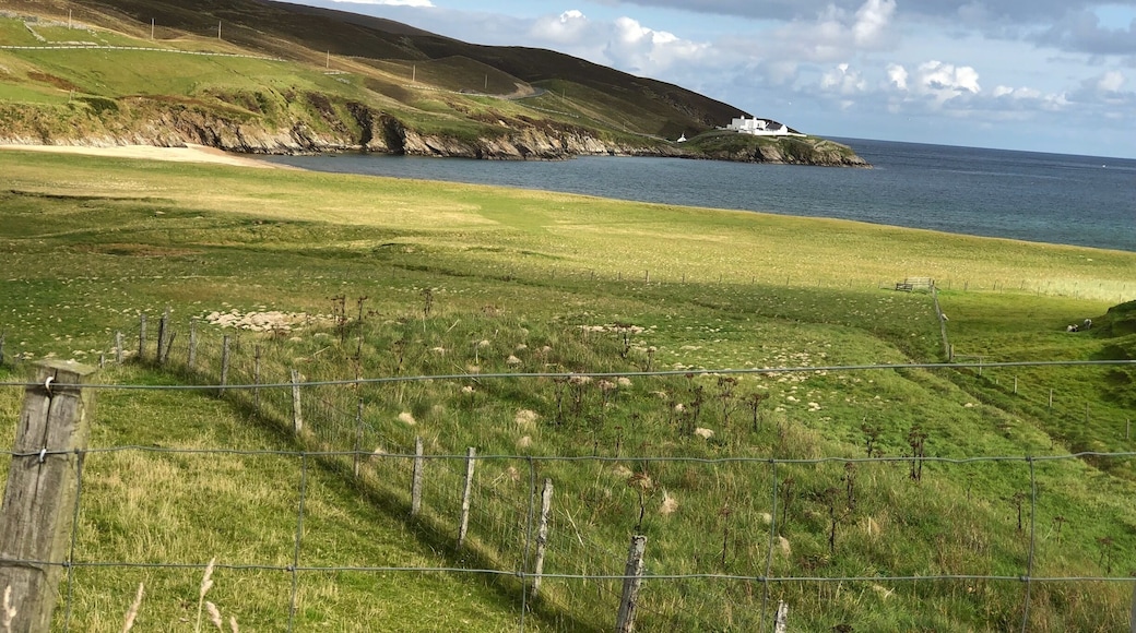 Approach to Hermaness Visitor’s Center- closed in 2018.