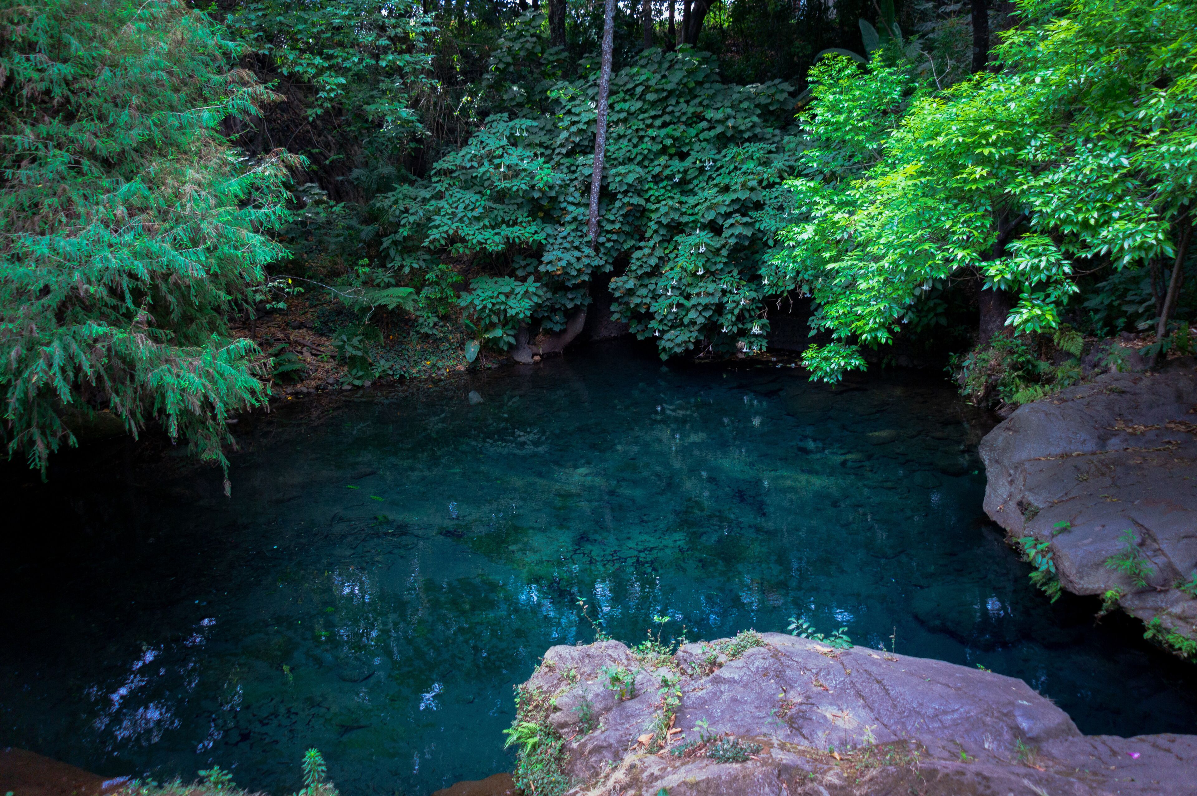 waterfall in the forest at Uruapan Park in Mexico