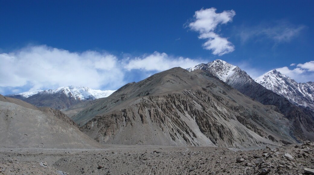 The vista is from Kashi (Kashgar) in Xinjiang Province to about 2 hours away from the border town of Pakistan. We were traveling on a day excursion and all we saw were countless snow peaked mountain tops and lakes. Very stark and raw and isolated from the rest of humanity. Excellent photo opportunities!
#blue