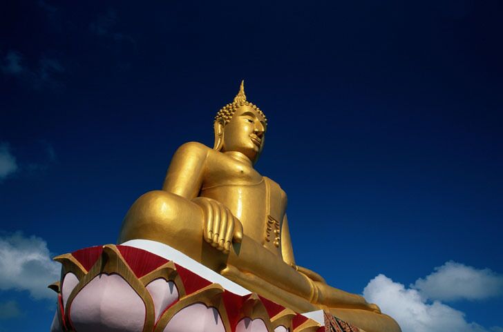 Samui Island, Thailand -- Big Buddha from Below