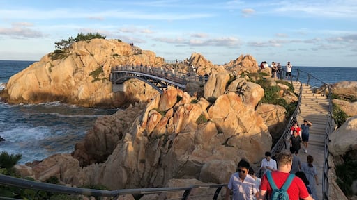 Walk to the very end of Ilsan via bridges and rocks.