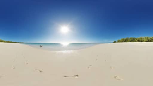 Ouvea Paradis Beach Footprints, Ouvea, New Caledonia