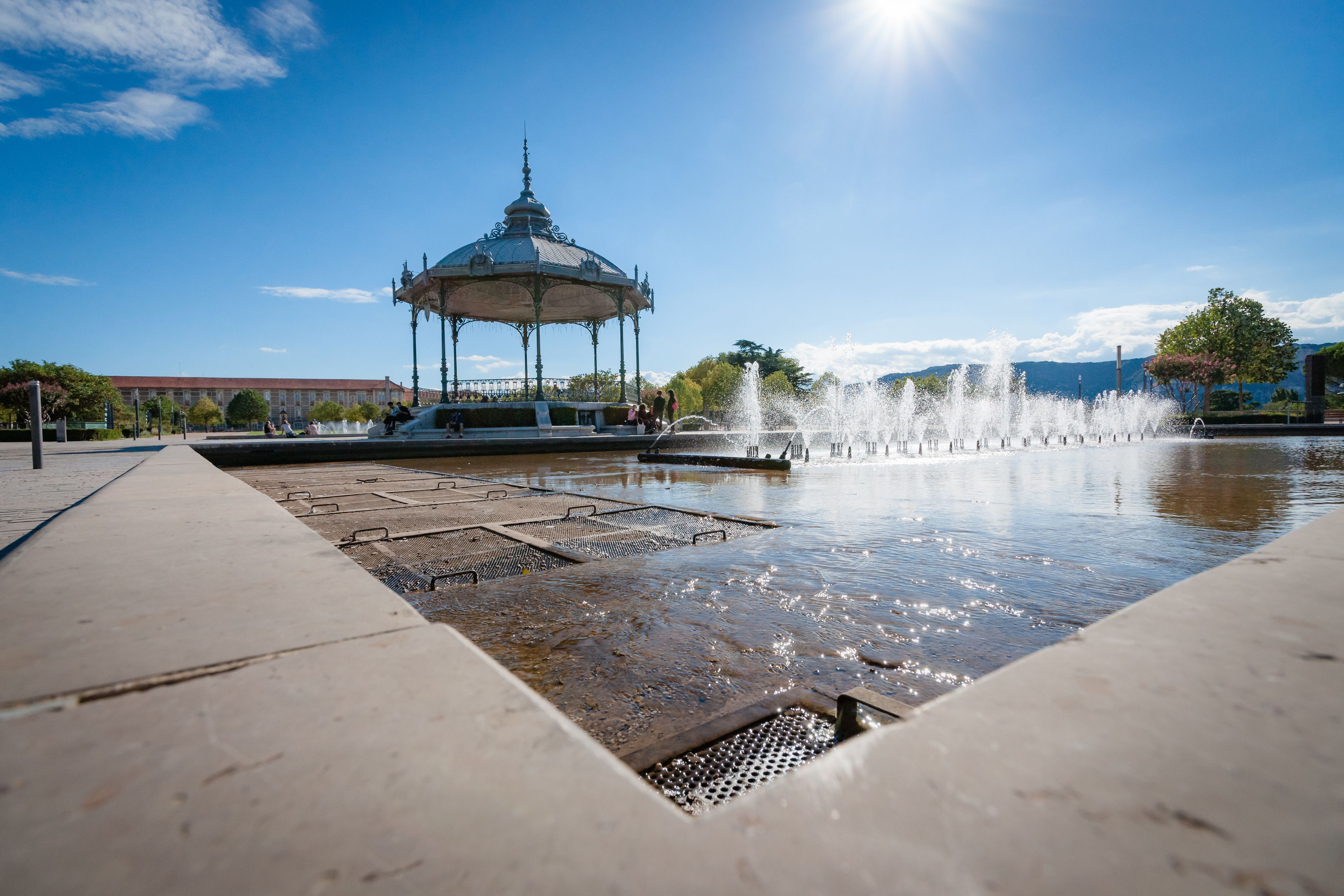 The famous music dome on the 'Champ de Mars' of the city Valence in France