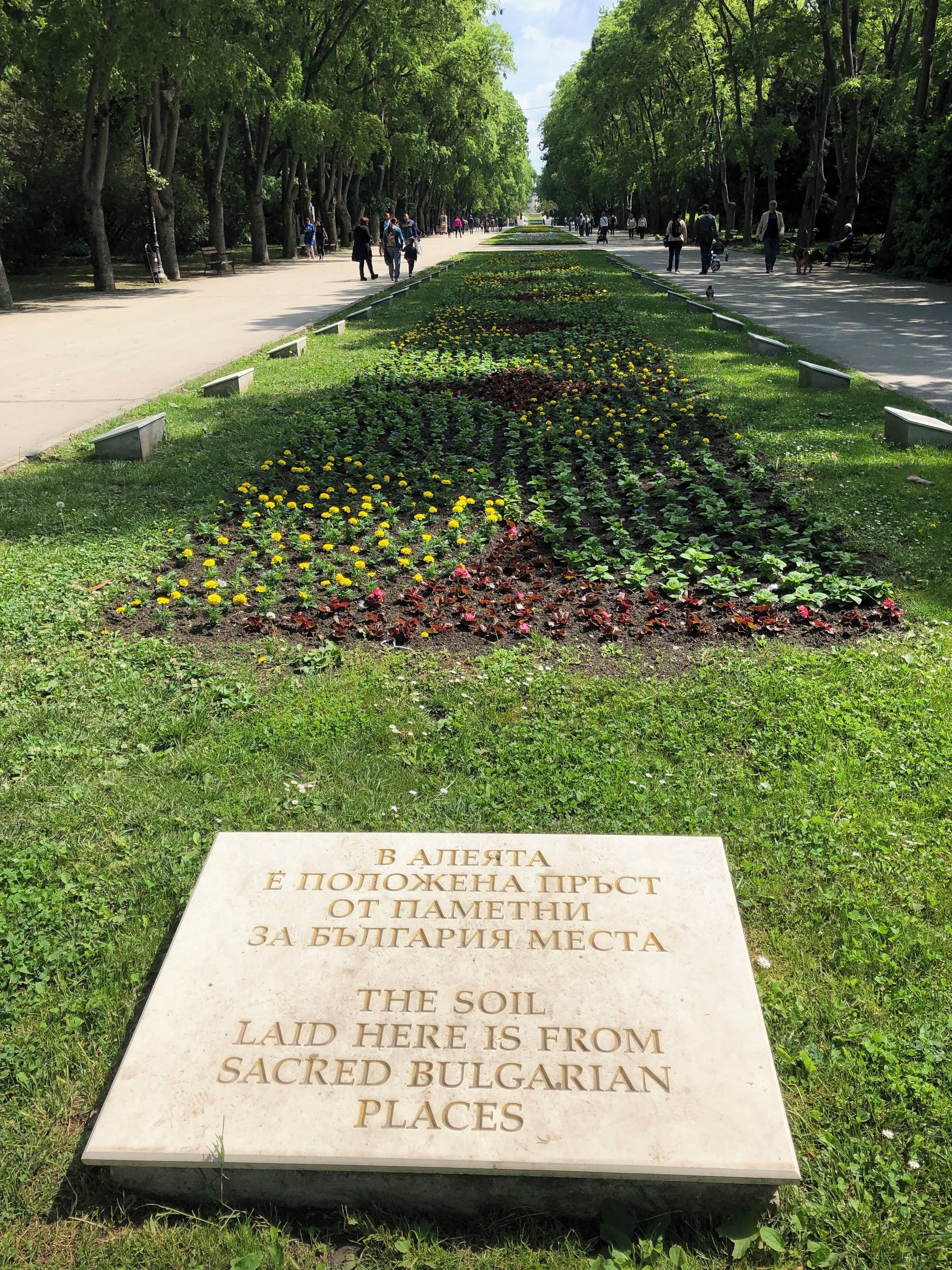 Varna Sea garden, a park that stretches for miles on a cliff overlooking the Black Sea