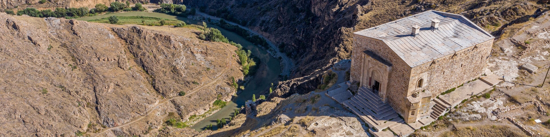 Aerial View of Divrigi Castle Mosque, Sivas, Turkey
