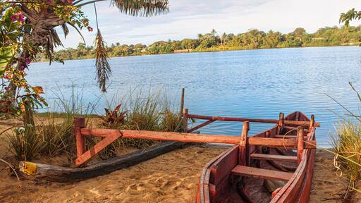 on the beautiful Pangalane riverbank