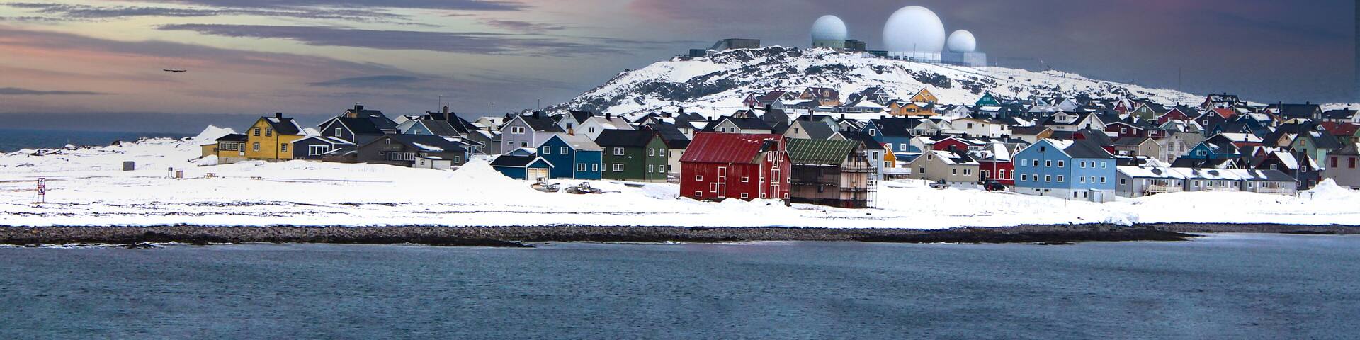 Village of Vardo (Vardø) , northern Norway