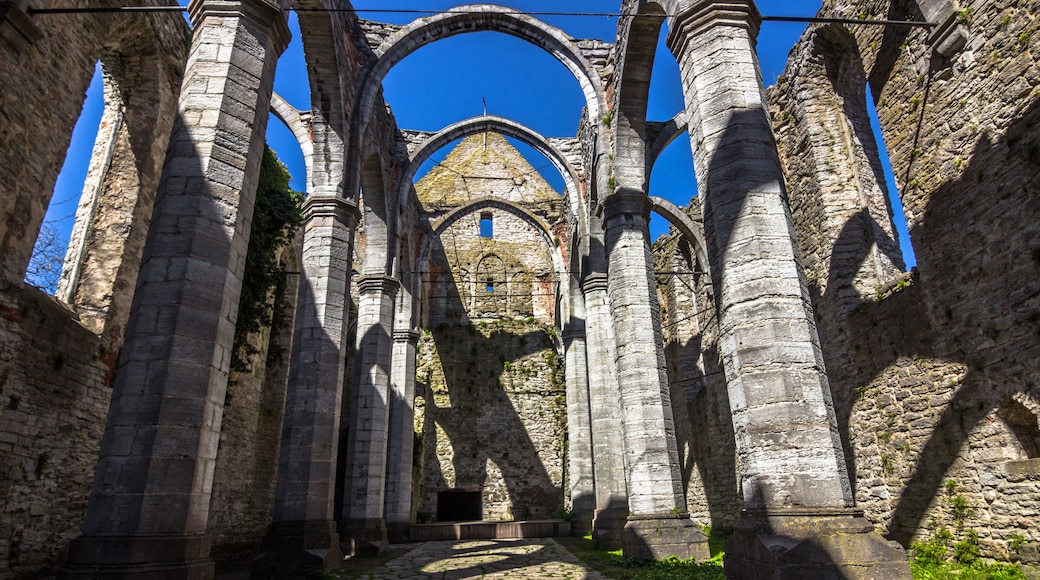Visby, Gotland - May 15, 2015: Ruins of Sankta Karin church in Gotland, Sweden